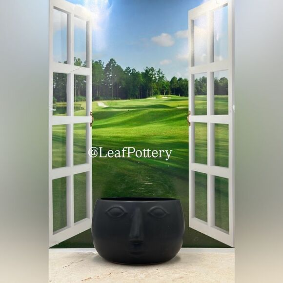 Lowy Black Ceramic Planter Pot without drainage hole - Picture 8 of 8